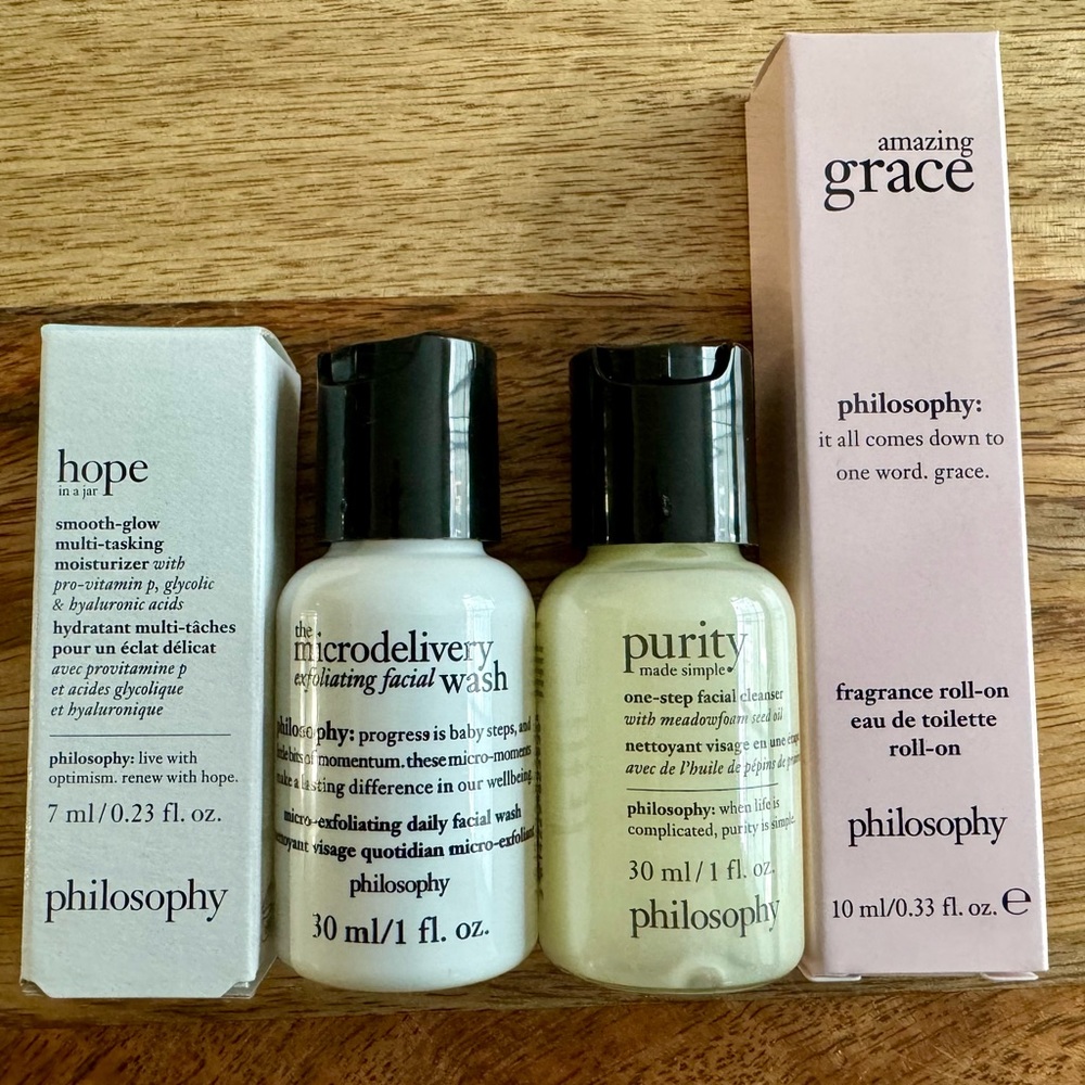 Philosophy Brand Skincare Pack NIB With Travel Case